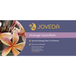 Ayurveda Massage Paket 3 x 90 Minuten