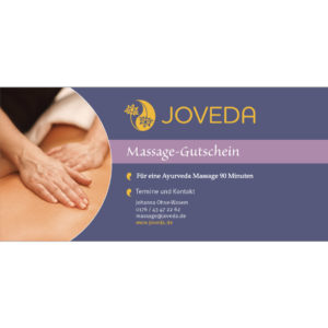 Ayurveda Massage Gutschein 90 Minuten